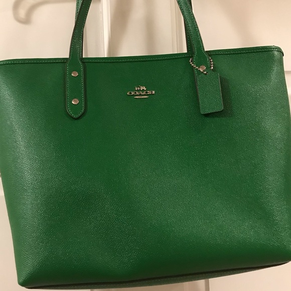 green coach handbags